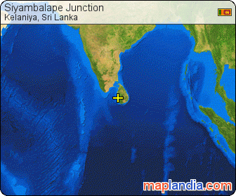 Siyambalape Junction satellite map