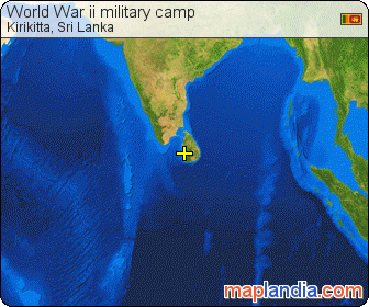 World War ii military camp satellite map