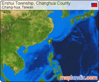 Ershui Township, Changhua County satellite map