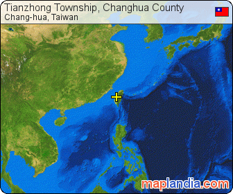 Tianzhong Township, Changhua County satellite map