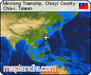 Minxiong Township, Chiayi County satellite map