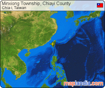 Minxiong Township, Chiayi County satellite map