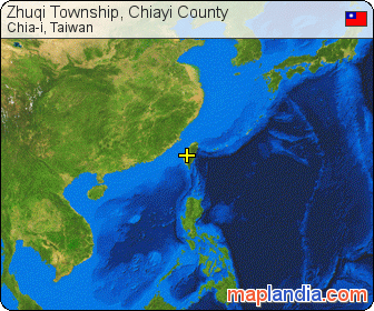 Zhuqi Township, Chiayi County satellite map