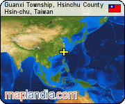 Guanxi Township, Hsinchu County satellite map