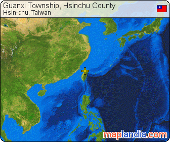 Guanxi Township, Hsinchu County satellite map