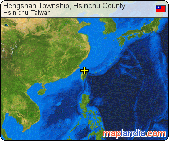 Hengshan Township, Hsinchu County satellite map
