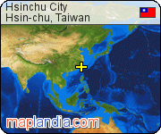 Hsinchu City satellite map