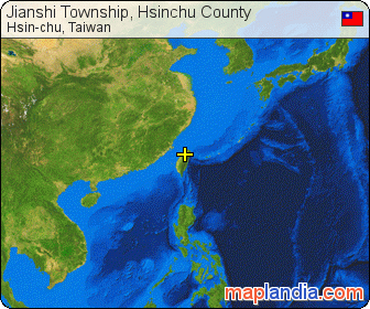 Jianshi Township, Hsinchu County satellite map