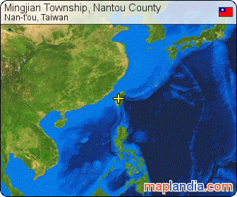 Mingjian Township, Nantou County satellite map