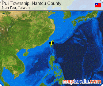Puli Township, Nantou County satellite map
