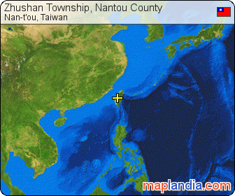 Zhushan Township, Nantou County satellite map