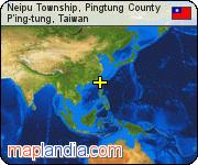 Neipu Township, Pingtung County satellite map