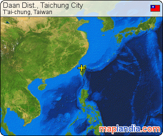 Da’an Dist., Taichung City satellite map