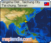 Qingshui Dist., Taichung City satellite map