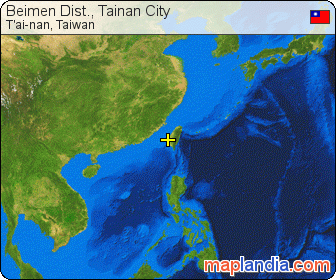 Beimen Dist., Tainan City satellite map