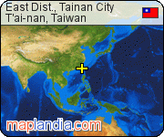 East Dist., Tainan City satellite map