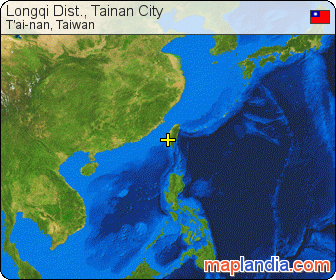 Longqi Dist., Tainan City satellite map
