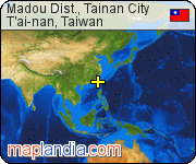 Madou Dist., Tainan City satellite map