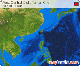 West Central Dist., Tainan City satellite map