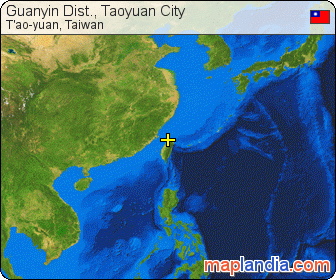 Guanyin Dist., Taoyuan City satellite map