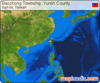 Baozhong Township, Yunlin County satellite map