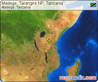 Madege, Tarangire NP, Tanzania satellite map