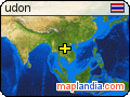 udon satellite map