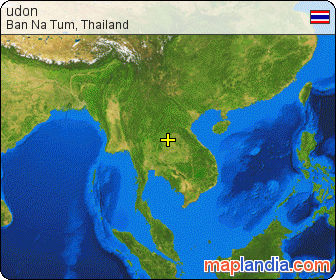 udon satellite map