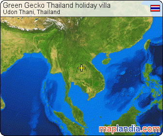 Green Gecko Thailand holiday villa satellite map