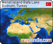 Menet Island Bafa Lake satellite map