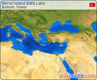Menet Island Bafa Lake satellite map