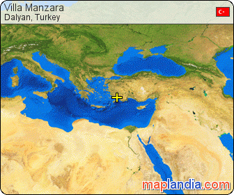 Villa Manzara's map homepage