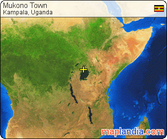Mukono Town satellite map