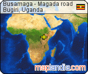 Busamaga - Magada road satellite map