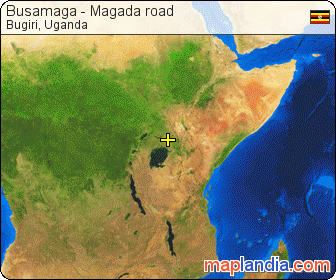 Busamaga - Magada road satellite map