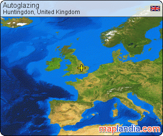 Autoglazing satellite map