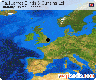 Paul James Blinds & Curtains Ltd satellite map