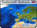Shuttercraft Northants satellite map