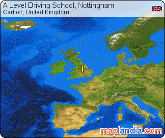 A Level Driving School, Nottingham satellite map