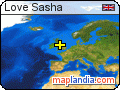 Love Sasha satellite map