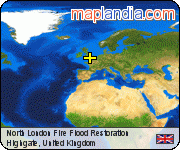 North London Fire Flood Restoration satellite map