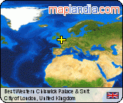 Best Western Chiswick Palace & Suit satellite map