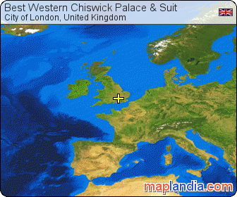 Best Western Chiswick Palace & Suit satellite map