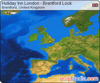 Holiday Inn London - Brentford Lock satellite map