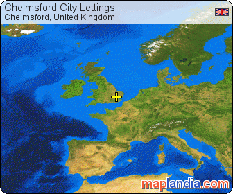 Chelmsford City Lettings satellite map