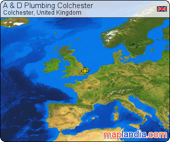A & D Plumbing Colchester satellite map