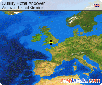 Quality Hotel Andover satellite map