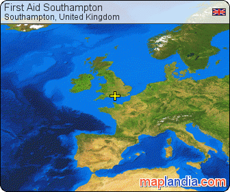 First Aid Southampton satellite map