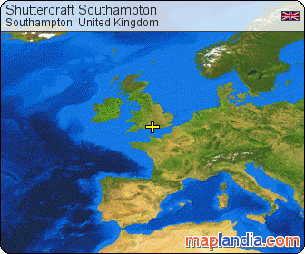 Shuttercraft Southampton satellite map