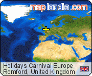 Holidays Carnival Europe satellite map